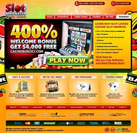 Slot Madness Casino Bonuses .
